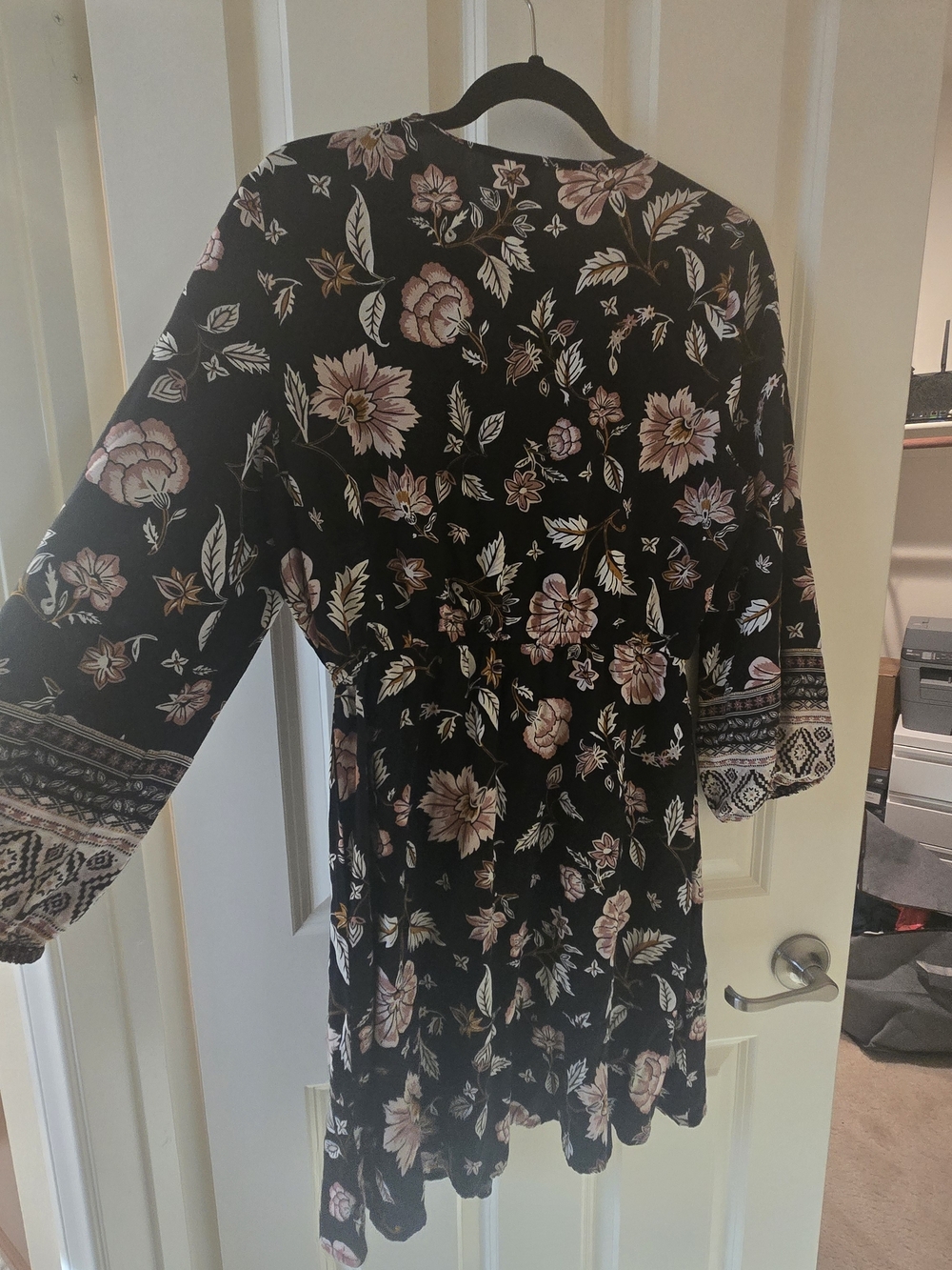 Old Navy Black Floral Mini Dress